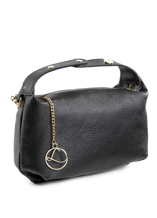 Taschen - Laurina Tasche aus genarbtem Kalb-Nappaleder, in Farbe SCHWARZ Ansicht 2