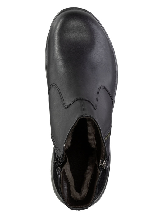 Stiefel & Stiefeletten - Gefütterte Damen-Boots, Winterschuhe, Weite K, mit Lammfell, in Größe 036 bis 042, in Farbe SCHWARZ Ansicht 2