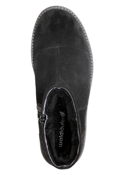 Stiefel & Stiefeletten - Waldläufer, gefütterte Damen-Boots, Winterschuhe, Weite H, mit Lammfell Ansicht 2 Stiefel & Stiefeletten - Waldläufer, gefütterte Damen-Boots, Winterschuhe, Weite H, mit Lammfell, in Größe 4 1/2 bis 9, in Farbe SCHWARZ Ansicht 2