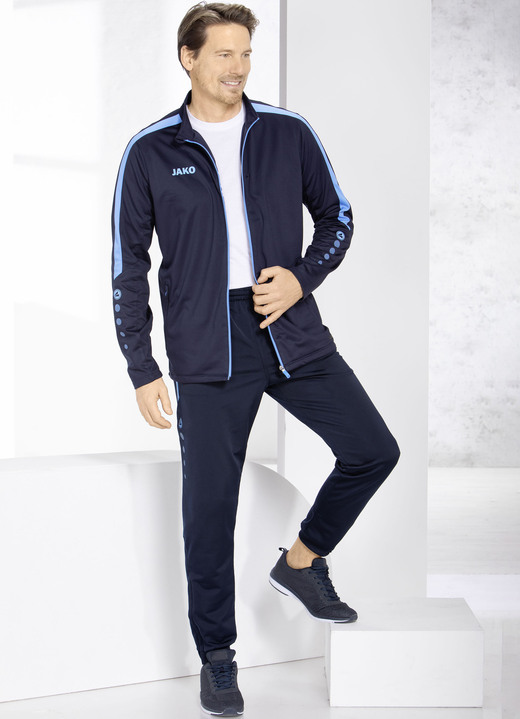 Freizeitanzüge - Freizeitanzug von „Jako“, in Größe 3XL (58/60) bis XXL (56), in Farbe MARINE-HELLBLAU Ansicht 3