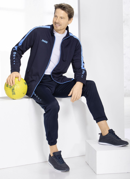 Freizeitanzüge - Freizeitanzug von „Jako“, in Größe 3XL (58/60) bis XXL (56), in Farbe MARINE-HELLBLAU Ansicht 2