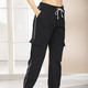 Laurina - Hose mit Kordelzug – Farbe SCHWARZ – Ansicht 1 Laurina - Hose mit Kordelzug, in Größe 018 bis 054, in Farbe SCHWARZ – Farbe SCHWARZ – Ansicht 1