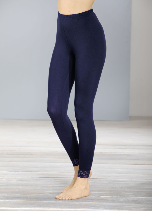 Plantier - Zweierpack Leggings , in Größe 036 bis 058, in Farbe SCHWARZ, BORDEAUX Ansicht 2