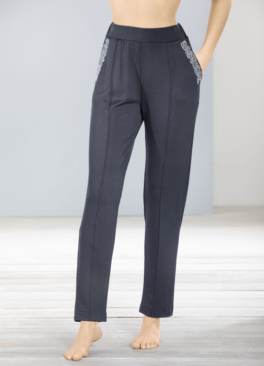 Plantier - Hose mit Schmucksteinzier, in Größe 018 bis 054, in Farbe MARINE Ansicht 2