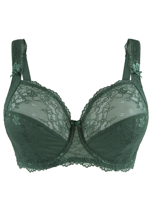 Soft-BH - LingaDore Bügel-BH mit zarter Elastikspitze Ansicht 8 Soft-BH - LingaDore Bügel-BH mit zarter Elastikspitze, in Größe 075 bis 105, in Cup C, in Farbe DUNKELGRÜN Ansicht 8