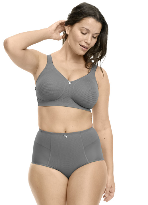 Soft-BH - Susa BH mit strukturiertem Vorderteil, in Größe 075 bis 100, in Cup B, in Farbe GRAFIT Ansicht 7