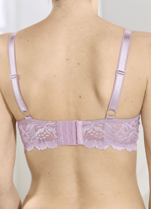 Soft-BH - BH aus zarter Elastikspitze, in Größe 075 bis 105, in Cup C, in Farbe FLIEDER Ansicht 2