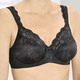 Bügel-BH - Triumph-Stellina Bügel-BH mit Jacquardmuster, in Größe 075 bis 100, in Cup F, in Farbe SCHWARZ – Farbe SCHWARZ – Ansicht 6