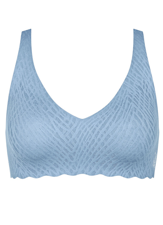 - Sloggi ZERO FEEL Bliss-BH aus elastischer Spitze, in Größe L bis XL, in Farbe AZURBLAU Ansicht 4