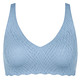 - Sloggi ZERO FEEL Bliss-BH aus elastischer Spitze, in Größe L bis XL, in Farbe AZURBLAU – Farbe AZURBLAU – Ansicht 4