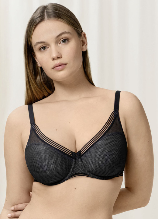Bügel-BH - Triumph Infinite Sensation-Minimizer-Bügel-BH mit vorgeformten Cups Ansicht 2 Bügel-BH - Triumph Infinite Sensation-Minimizer-Bügel-BH mit vorgeformten Cups, in Größe 075 bis 095, in Cup G, in Farbe SCHWARZ Ansicht 2