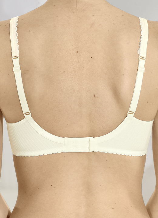 Bügel-BH - Felina Bügel-BH mit hübscher Stickereispitze, in Größe 075 bis 100, in Cup H, in Farbe ECRU Ansicht 3