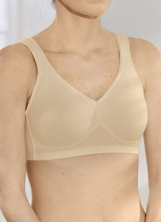 Soft-BH - Speidel Zweierpack BH mit vorgeformten Cups, in Größe 080 bis 115, in Cup E, in Farbe PUDER Ansicht 1