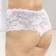 Dessous - Dreierpack String-Pants aus elastischer Spitze, in Größe 036 bis 050, in Farbe WEISS – Farbe WEISS – Ansicht 1
