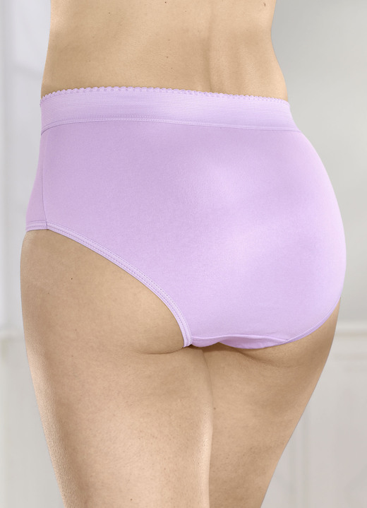 - Fünferpack Formslips mit verstärkter Bauchpartie, in Größe 038 bis 056, in Farbe FLIEDER-WEISS Ansicht 2