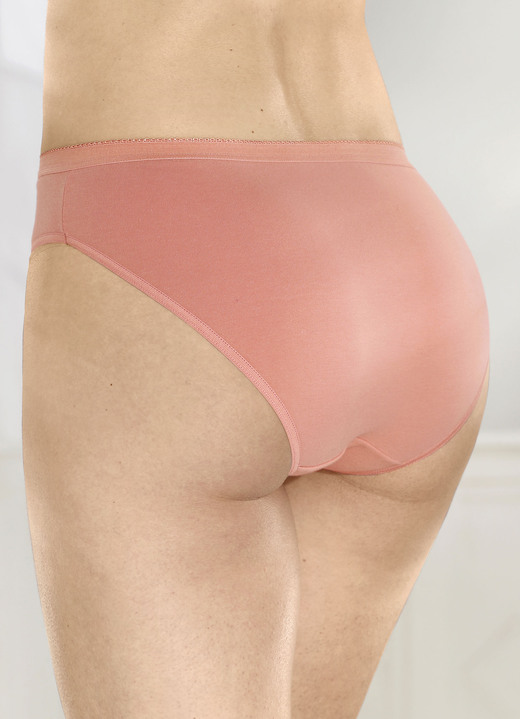 Slips - Viererpack Slips mit elastischen Abschlüssen, in Größe 036 bis 048, in Farbe 2X LACHS, 2X WEISS Ansicht 1