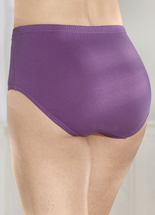 Slips - Viererpack Slips mit Gummizug im Bund Ansicht 2 Slips - Viererpack Slips mit Gummizug im Bund, in Größe 038 bis 056, in Farbe 2X ALTROSA, 2X BEERE Ansicht 2