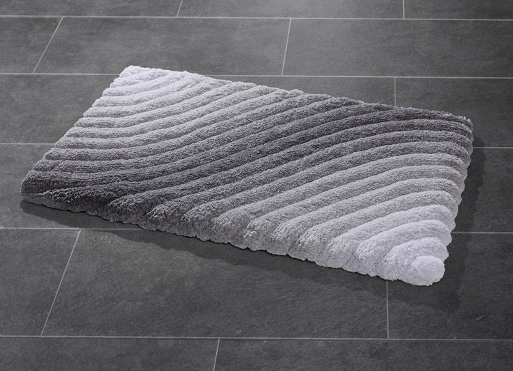 Badgarnituren - Barfußweiche Badgarnitur mit latexierter Rückseite, in Größe 100 (Vorleger halbrund, 50/ 80 cm) bis 112 (WC-Deckelbezug, 47/ 50 cm), in Farbe KARIBIKGRÜN Ansicht 4