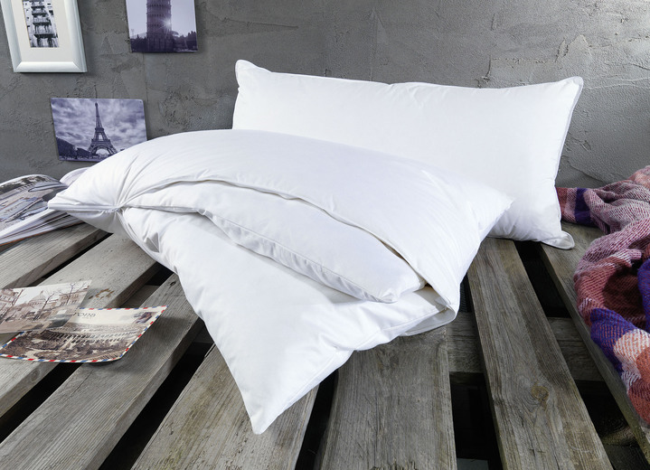 Bettwaren - Höhenverstellbares Kissen Body Perfect Vario Flex.x. von Häussling, in Farbe WEISS Ansicht 1
