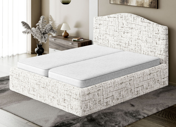 Spannbetttücher - Stretchbezug für Boxspringbett in Mikrofaser-Qualität Ansicht 2 Spannbetttücher - Stretchbezug für Boxspringbett in Mikrofaser-Qualität, in Größe 161 (für Einzelbett, 80–120 cm) bis 163 (für Doppelbett, 190–210 cm), in Farbe NATUR Ansicht 2