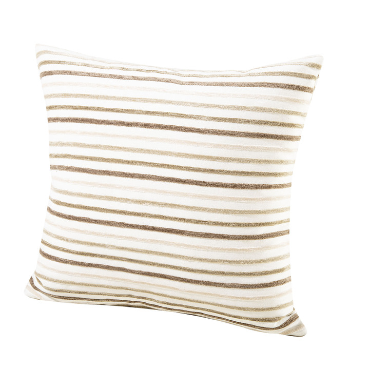 Dekokissen & Hüllen - Kissenbezug im Streifen-Design, in Größe 105 (40x40 cm) bis 110 (50x50 cm), in Farbe BEIGE Ansicht 1