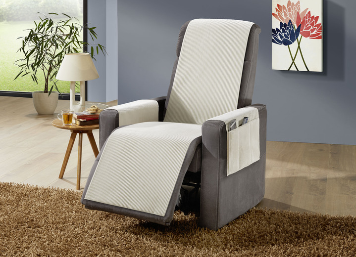 Sessel- & Sofaüberwürfe - Wohnaccessoires mit Anti-Rutsch-Beschichtung, in Größe 101 (Sesselschoner, 50x140 cm) bis 924 (Kissenbezug, 40x 80 cm), in Farbe GRÜN Ansicht 20