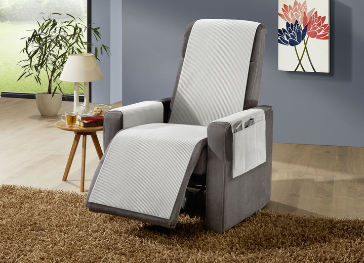 Sessel- & Sofaüberwürfe - Wohnaccessoires mit Anti-Rutsch-Beschichtung, in Größe 101 (Sesselschoner, 50x140 cm) bis 924 (Kissenbezug, 40x 80 cm), in Farbe GRÜN Ansicht 8