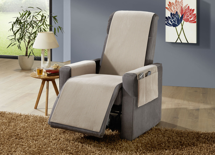 Sessel- & Sofaüberwürfe - Wohnaccessoires mit Anti-Rutsch-Beschichtung, in Größe 101 (Sesselschoner, 50x140 cm) bis 924 (Kissenbezug, 40x 80 cm), in Farbe GRÜN Ansicht 12