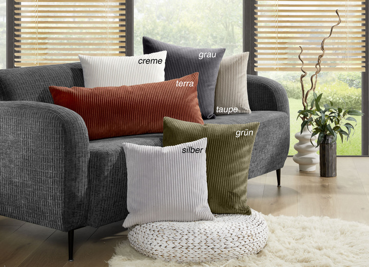 Sessel- & Sofaüberwürfe - Wohnaccessoires mit Anti-Rutsch-Beschichtung, in Größe 101 (Sesselschoner, 50x140 cm) bis 924 (Kissenbezug, 40x 80 cm), in Farbe TERRA Ansicht 22