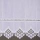 Kurzgardinen - Kurzstore mit edler Macramé-Spitze und Stangendurchzug, in Größe 661 (H30xB 90 cm) bis 861 (H60xB150 cm), in Farbe WEISS – Farbe WEISS – Ansicht 3