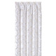 Modern - Übergardine mit hübschem Rosen-Dessin, in Größe 365 (H145xB135 cm) bis 456 (H245xB135 cm), in Farbe WEISS-GOLD, in Ausführung mit Universalschienenband