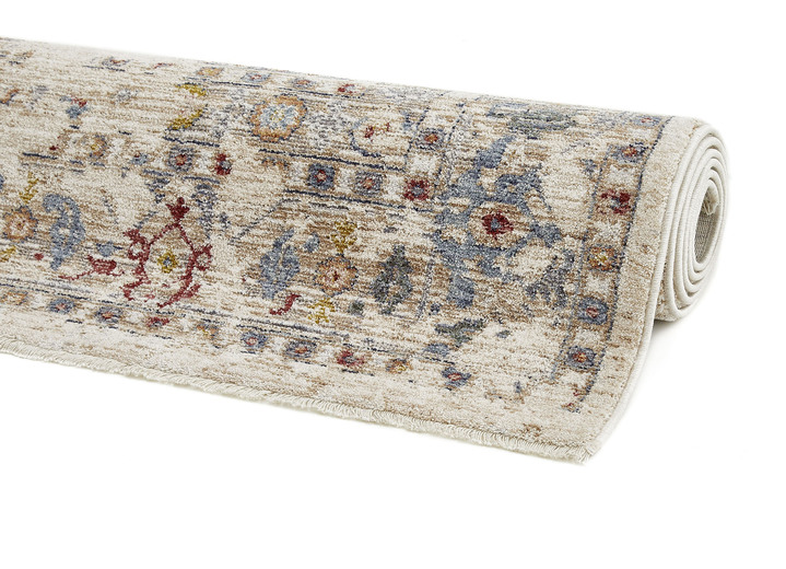 Modern - Hochwertige Brücken und Teppiche, für Fußbodenheizung geeignet, in Größe 111 (Brücke, 60x110 cm) bis 304 (Teppich, ø 133 cm), in Farbe MULTICOLOR, in Ausführung Dessin 1 Ansicht 1