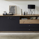 Sideboards - Sideboard mit LED-Beleuchtung und Softclose, in Farbe GRAFIT-EICHE