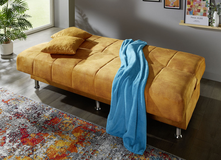 Schlafsofas - Schlafsofa mit Bettkasten und Dekokissen, in Farbe BRAUN Ansicht 9