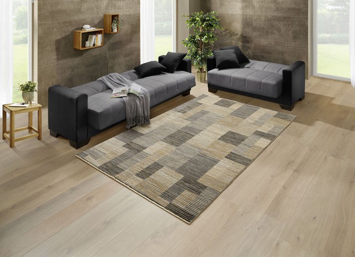 Polstergruppen - Moderne Polstermöbel mit Zierkissen, in Farbe SCHWARZ-GRAU, in Ausführung Sessel Ansicht 5