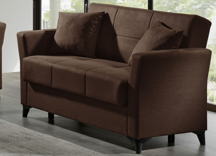 Moderne Möbel - Gemütliche Polstermöbel mit Bettfunktion, in Farbe BEIGE, in Ausführung Zweisitzer Ansicht 5