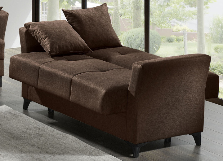 Moderne Möbel - Gemütliche Polstermöbel mit Bettfunktion, in Farbe BEIGE, in Ausführung Zweisitzer Ansicht 6