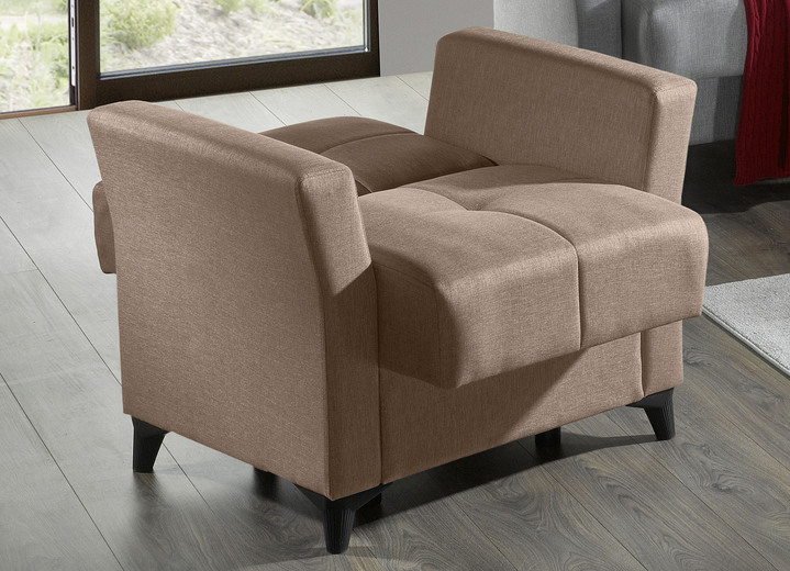 Moderne Möbel - Gemütliche Polstermöbel mit Bettfunktion, in Farbe BEIGE, in Ausführung Zweisitzer Ansicht 8