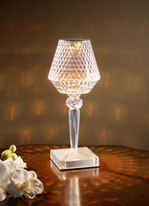 Tischleuchten - LED-Kristall-Tischleuchte mit Touchfunktion, in Farbe TRANSPARENT
