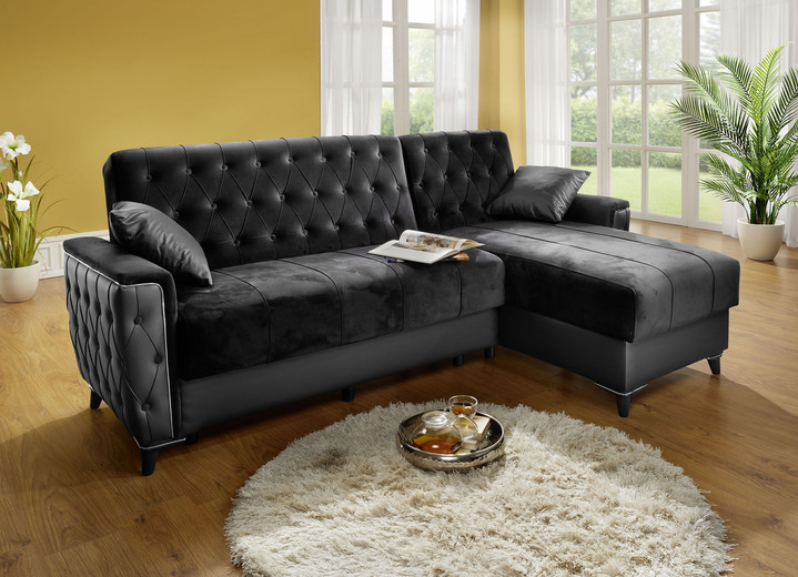 Polstergruppen - Polstermöbel mit Bettkasten und Liegefunktion, in Farbe CREME, in Ausführung Sessel mit Funktion Ansicht 14