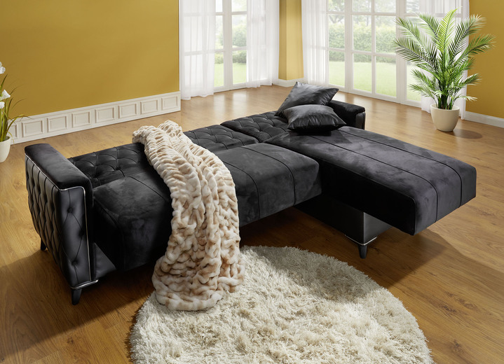 Polstergruppen - Polstermöbel mit Bettkasten und Liegefunktion, in Farbe CREME, in Ausführung Sessel mit Funktion Ansicht 18