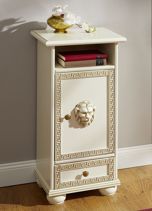 Kommoden - Hochwertiges Möbelprogramm mit Verzierungen, in Farbe NUSSBAUM-GOLD, in Ausführung Kommode, 1-türig Ansicht 2