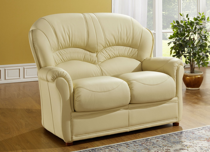 Wohnen - Polstermöbel mit Bezug aus echtem Leder, in Farbe DUNKELBRAUN, in Ausführung Ledersessel Ansicht 9