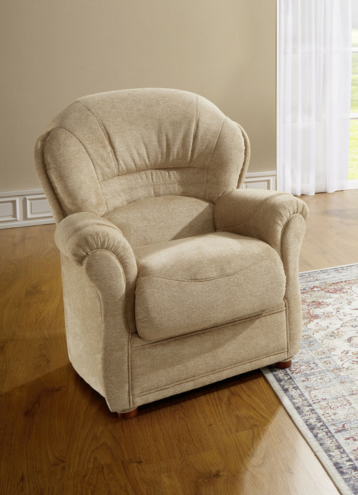 Polstergruppen - Frei im Raum aufstellbare Polstermöbel, in Farbe BEIGE, in Ausführung Sessel Ansicht 3