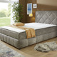 Boxspringbetten - Boxspringbett mit Bettkasten und Topper, in Farbe GRAU – Farbe GRAU – Ansicht 1
