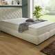 Boxspringbetten - Boxspringbett mit Bettkasten und Topper, in Farbe BRAUN – Farbe CREME – Ansicht 1