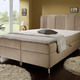 Boxspringbetten - Boxspringbett mit Bettkasten und Topper, in Farbe BEIGE