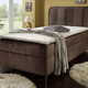 Boxspringbetten - Boxspringbett mit Bettkasten und Topper, in Farbe BEIGE