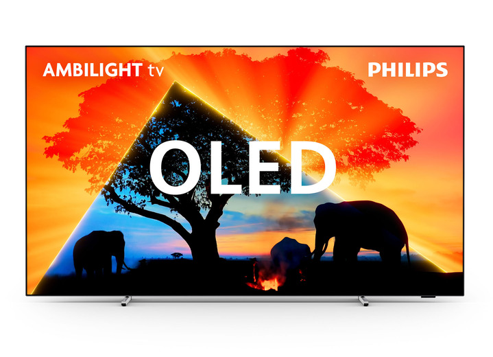 Fernseher - Philips OLED759/12. 4K-Ultra-HD OLED-Ambilight-TV, in Farbe SILBER Ansicht 3