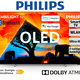 Fernseher - Philips OLED759/12. 4K-Ultra-HD OLED-Ambilight-TV, in Farbe SILBER – Farbe SILBER – Ansicht 2